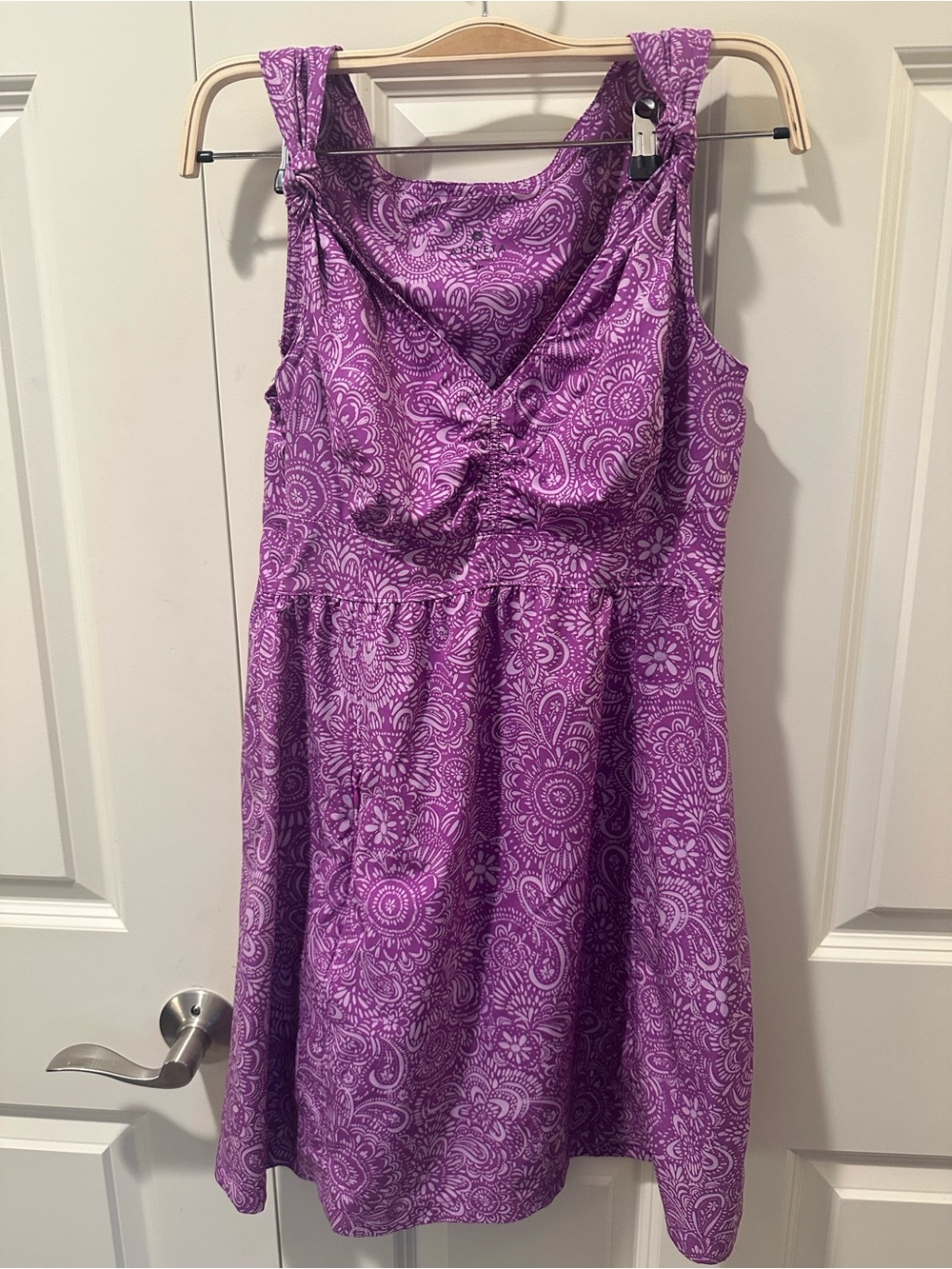 Athleta Purple Lace-Trim Chemise Dress - Picture 2 of 9